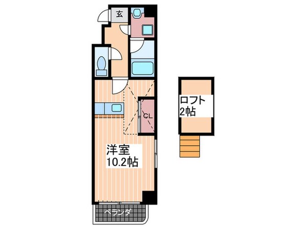 プロヴァンス宝町の物件間取画像